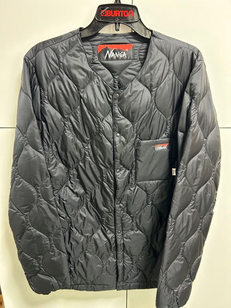新品未使用　NANGA ブラック キルトダウンジャケット　Lサイズ