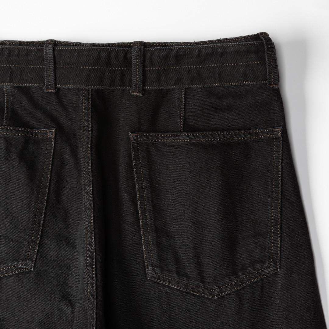 パンツ LEMAIRE TWISTED BELTED PANTS BLACK sizeS