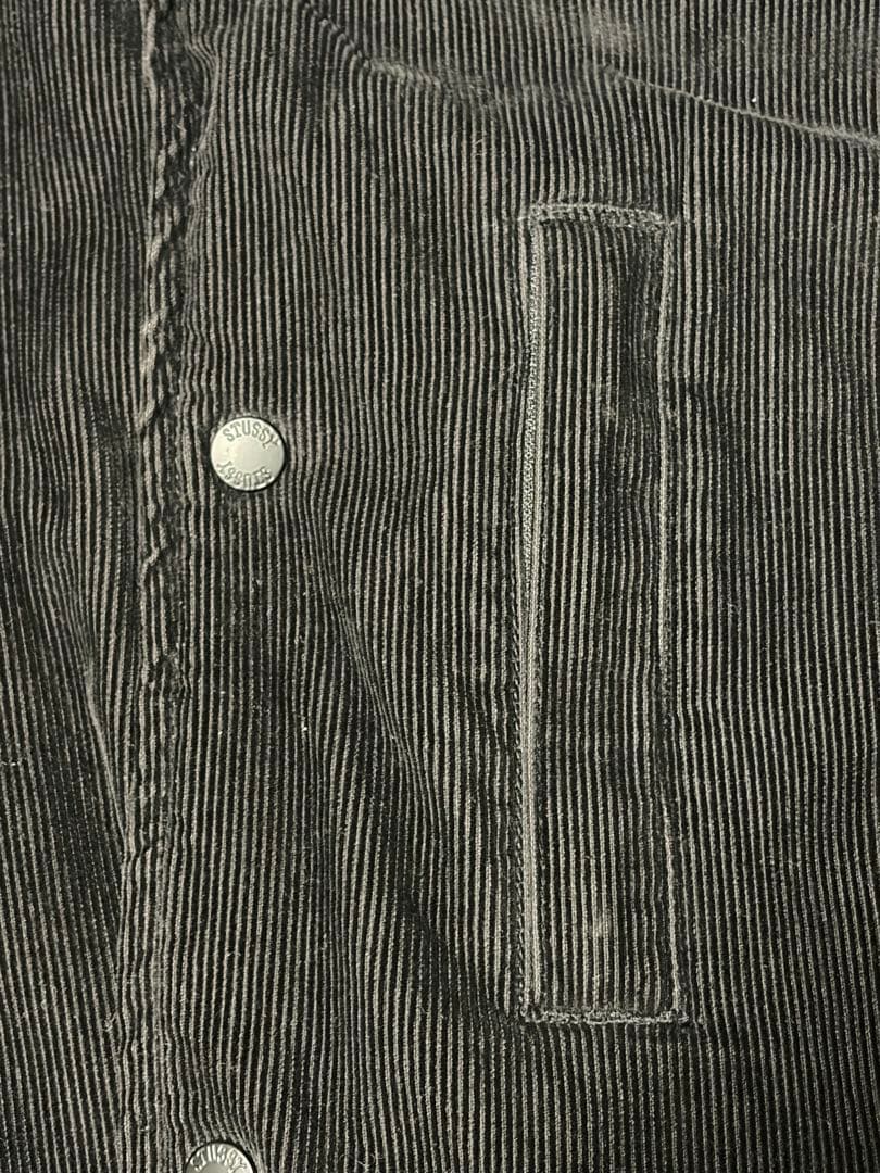 【レア珍品】Stussy コーデュロイ スタジャン Lサイズ ブラック