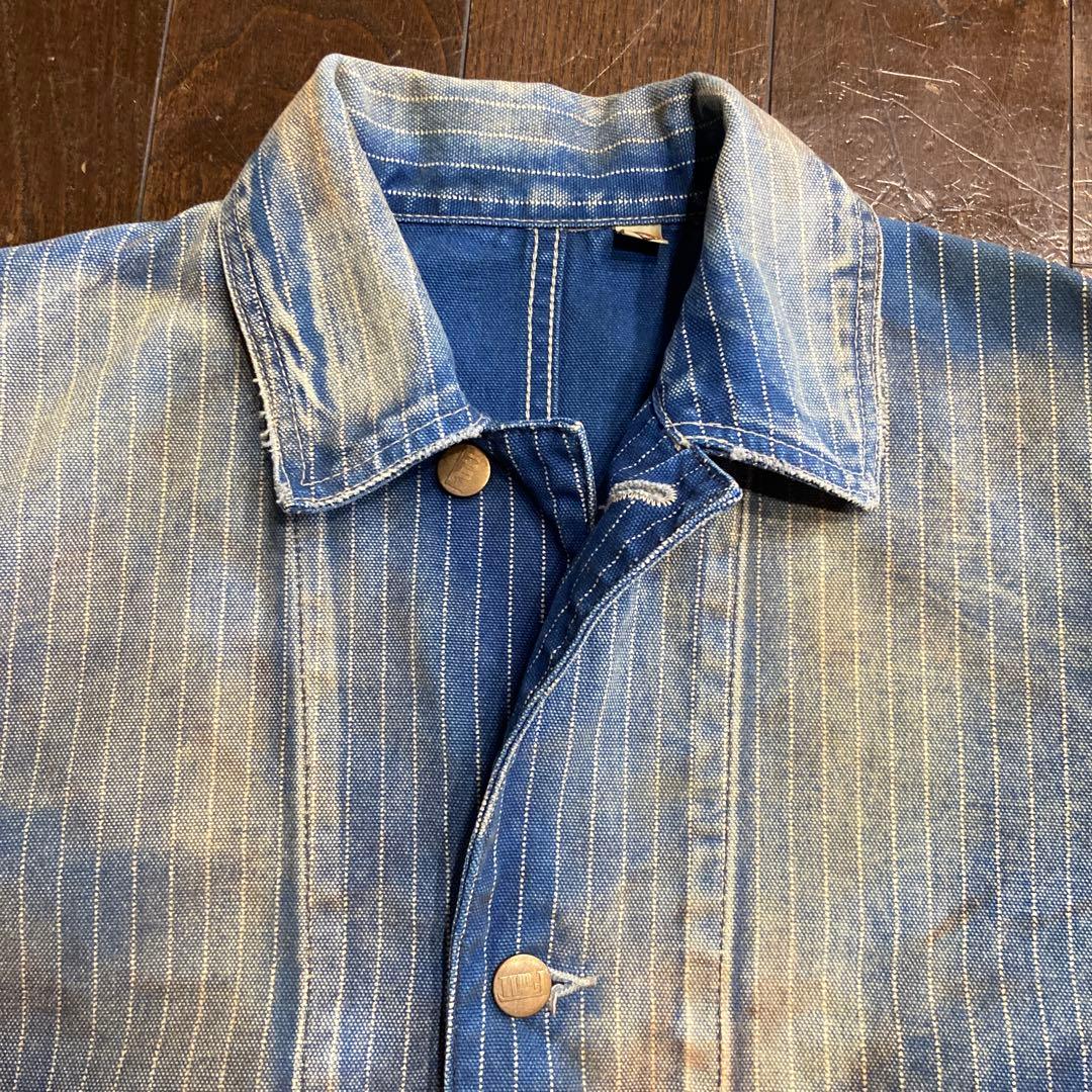 full count★ウォバッシュデニム カバーオール 38サイズエイジング加工