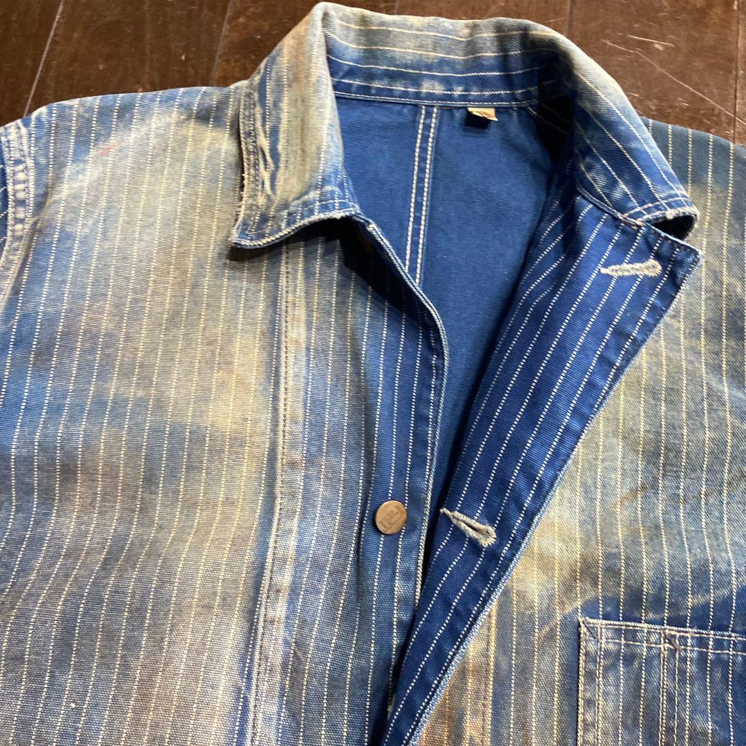 full count★ウォバッシュデニム カバーオール 38サイズエイジング加工