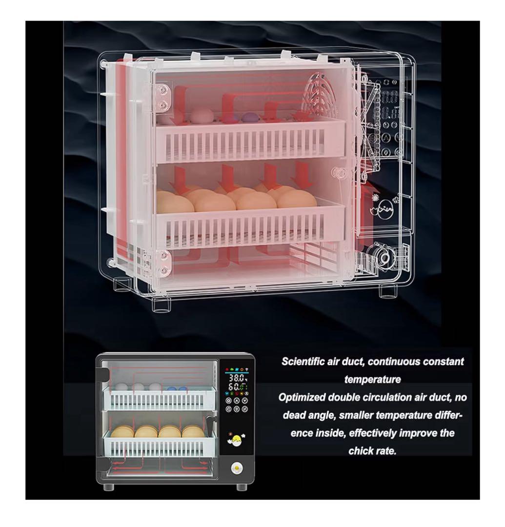 ▪️送料無料！自動転卵機 温度制御搭載 24個孵卵器 育成に110V▪️
