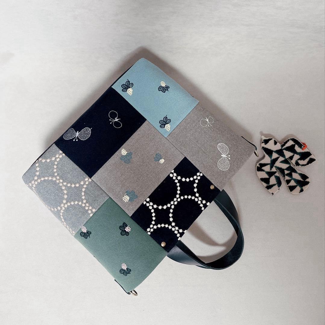 ハンドメイド　ミナペルホネン　dopのピーストート⑅︎◡̈︎* Mサイズ