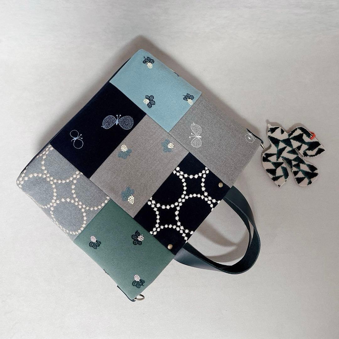 ハンドメイド　ミナペルホネン　dopのピーストート⑅︎◡̈︎* Mサイズ