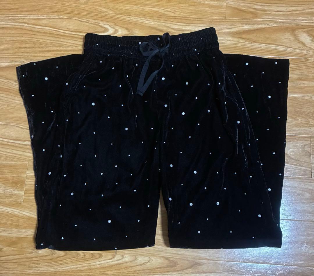 イエナ　クチュールドアダム Glitter PT ベロアイージーパンツ