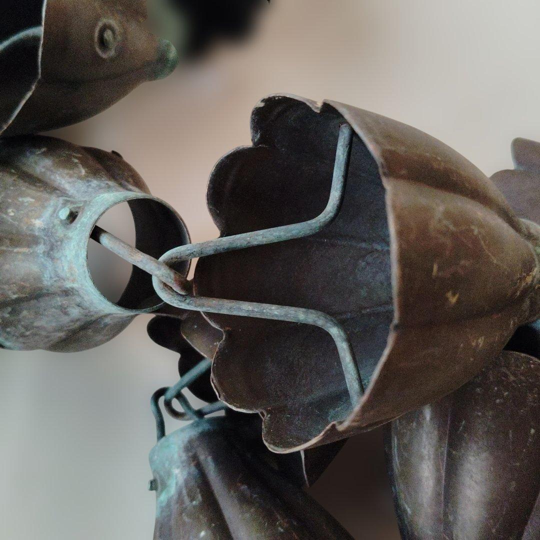 時代銅製鎖雨樋、全長約2.1メートル。