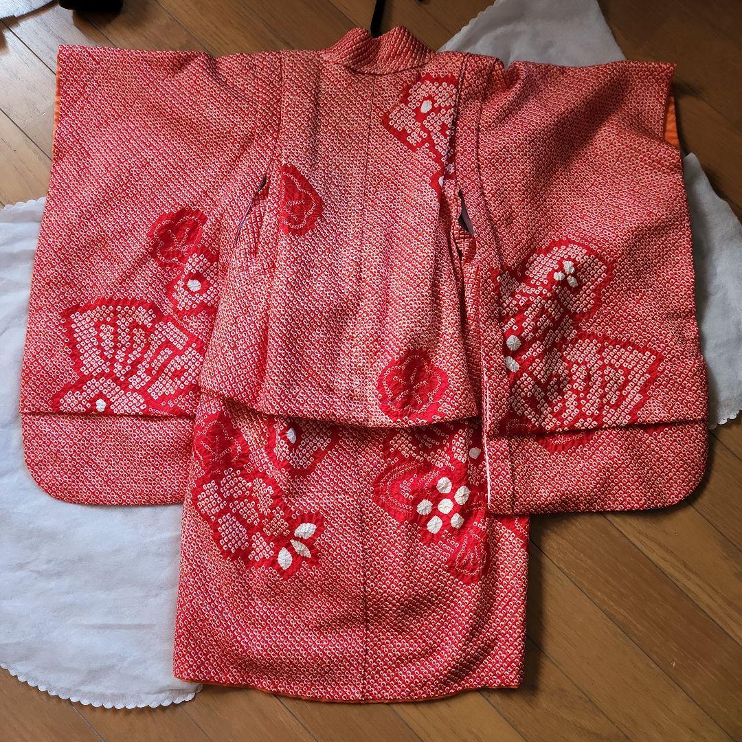 七五三 三歳 正絹 総絞り