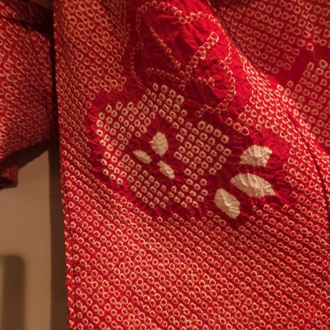 七五三 三歳 正絹 総絞り