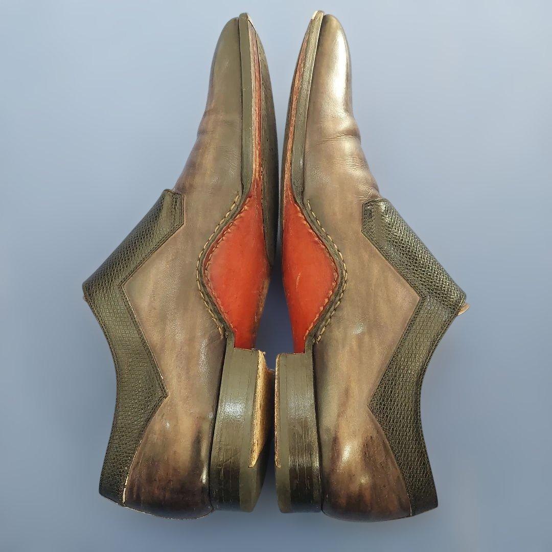 マグナーニ ダブルオパンケ ダブルモンクビジネスシューズ