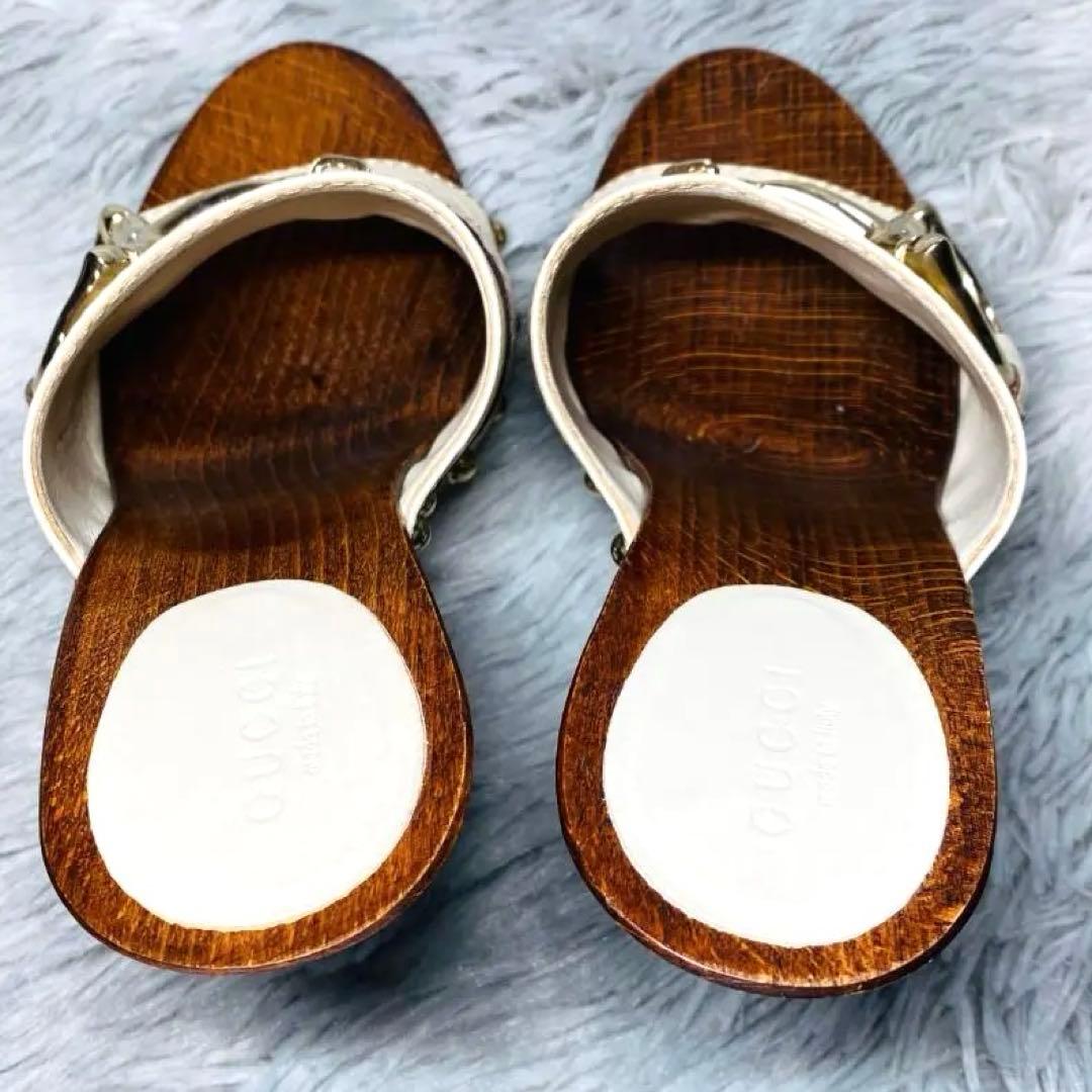 グッチ ミュール サンダル ホースビット スタッズ サイズ35