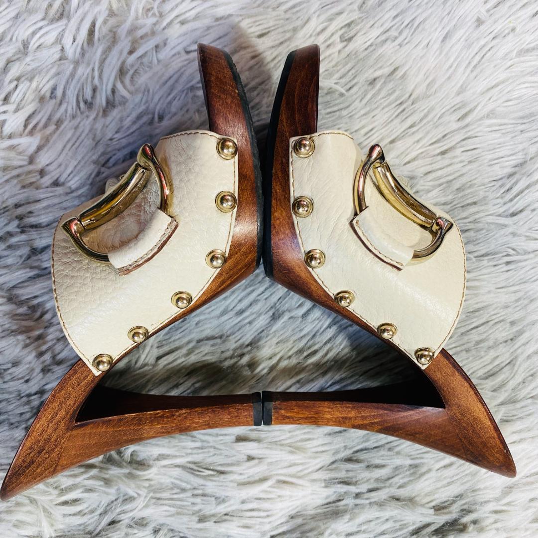 グッチ ミュール サンダル ホースビット スタッズ サイズ35