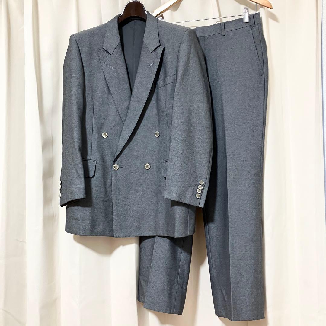 バーバリー 銀ボタン タスマニアウール ダブル セットアップ スーツ A5