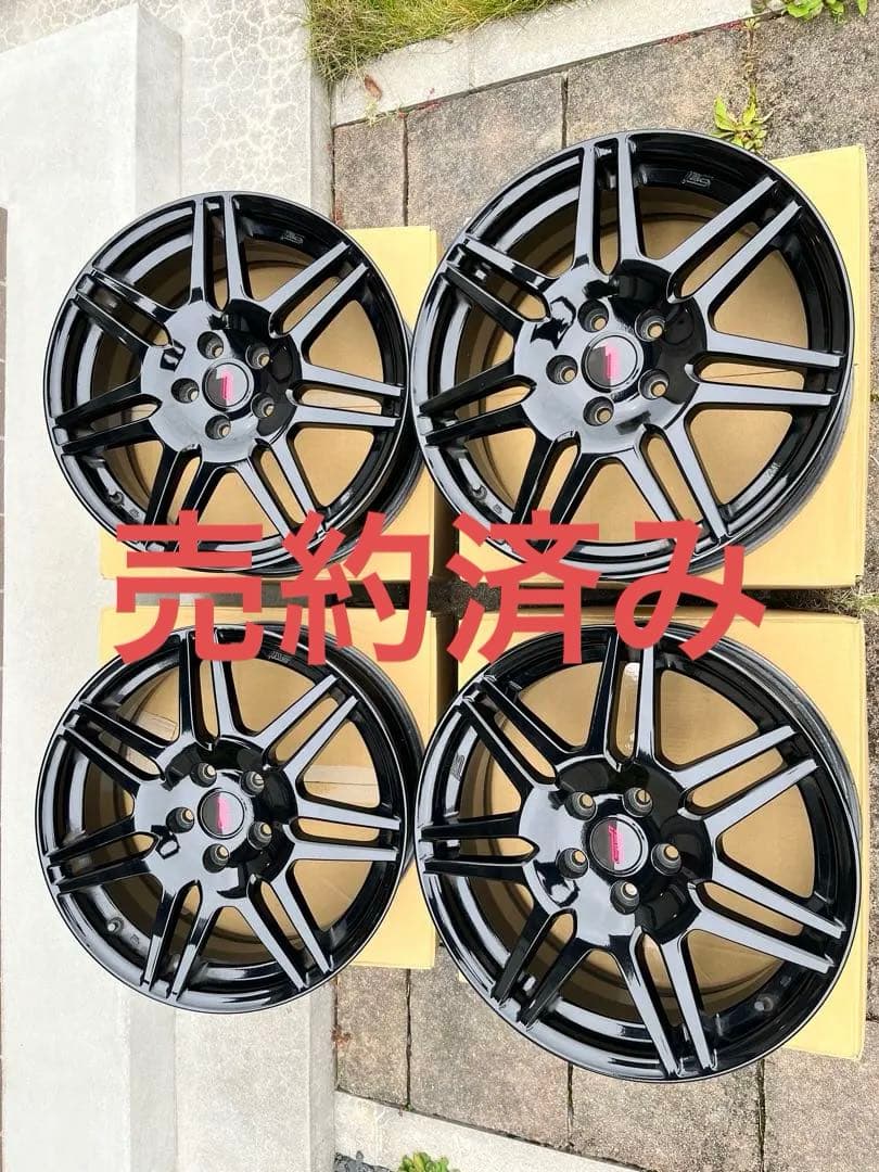 SUBARU STI アルミホイール BK 18 7J 48 (SL型・SK型)