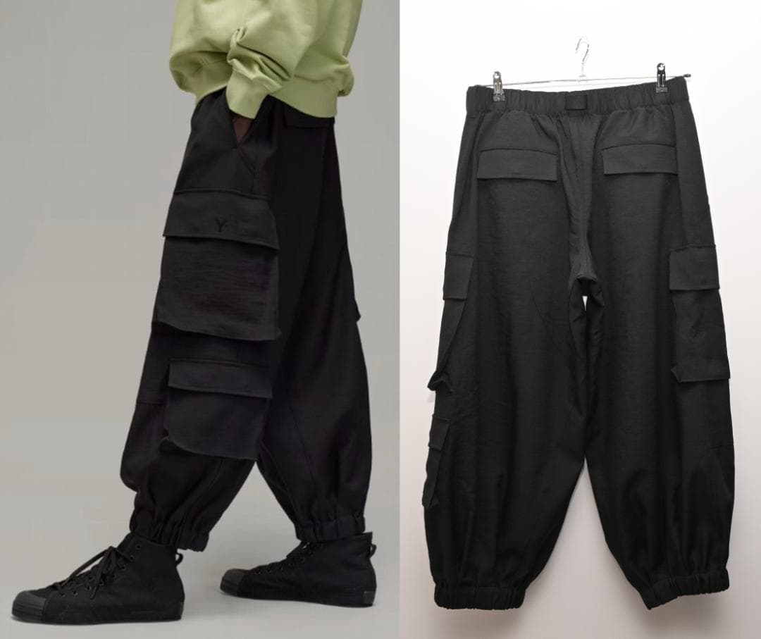 k*n様 Y-3 ワイスリー スポーツ ユニフォーム カフド カーゴパンツ M