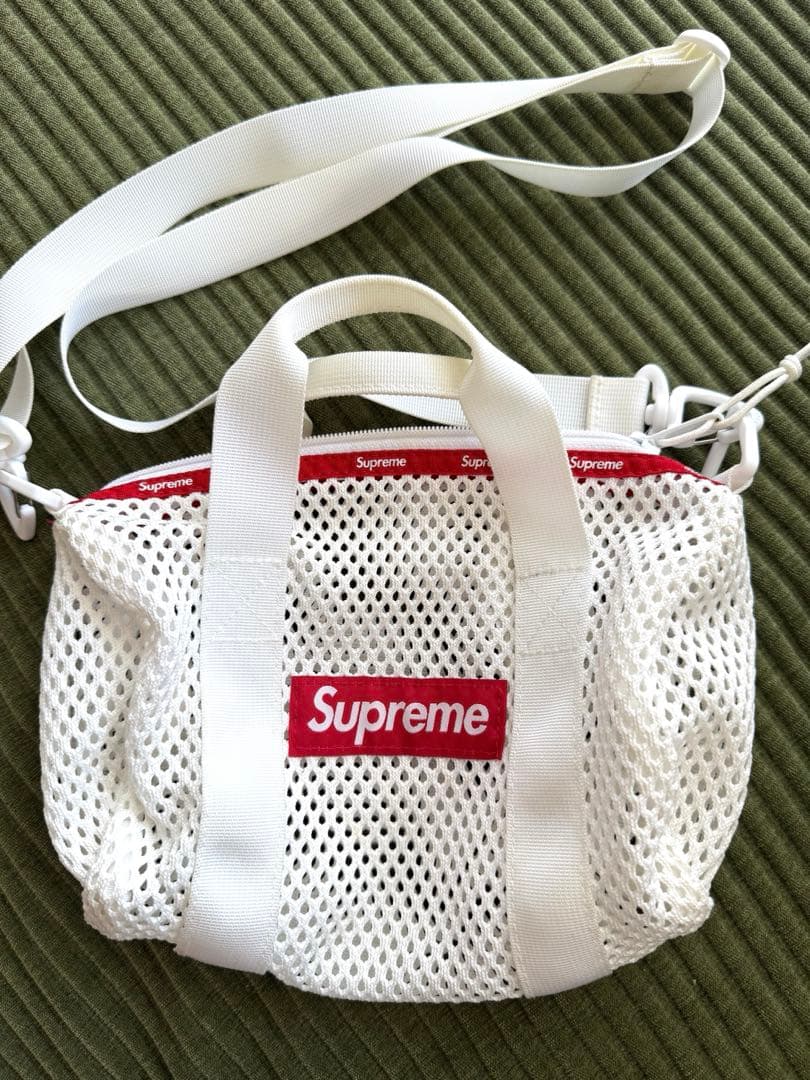 バッグ Supreme 23SS Mesh Mini Duffle Bag White