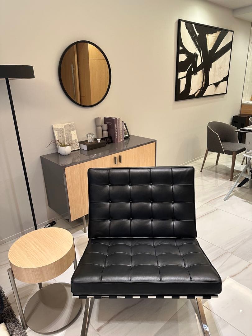 Raw 　バルセロナチェア　高級本革リプロダクト　新品未使用