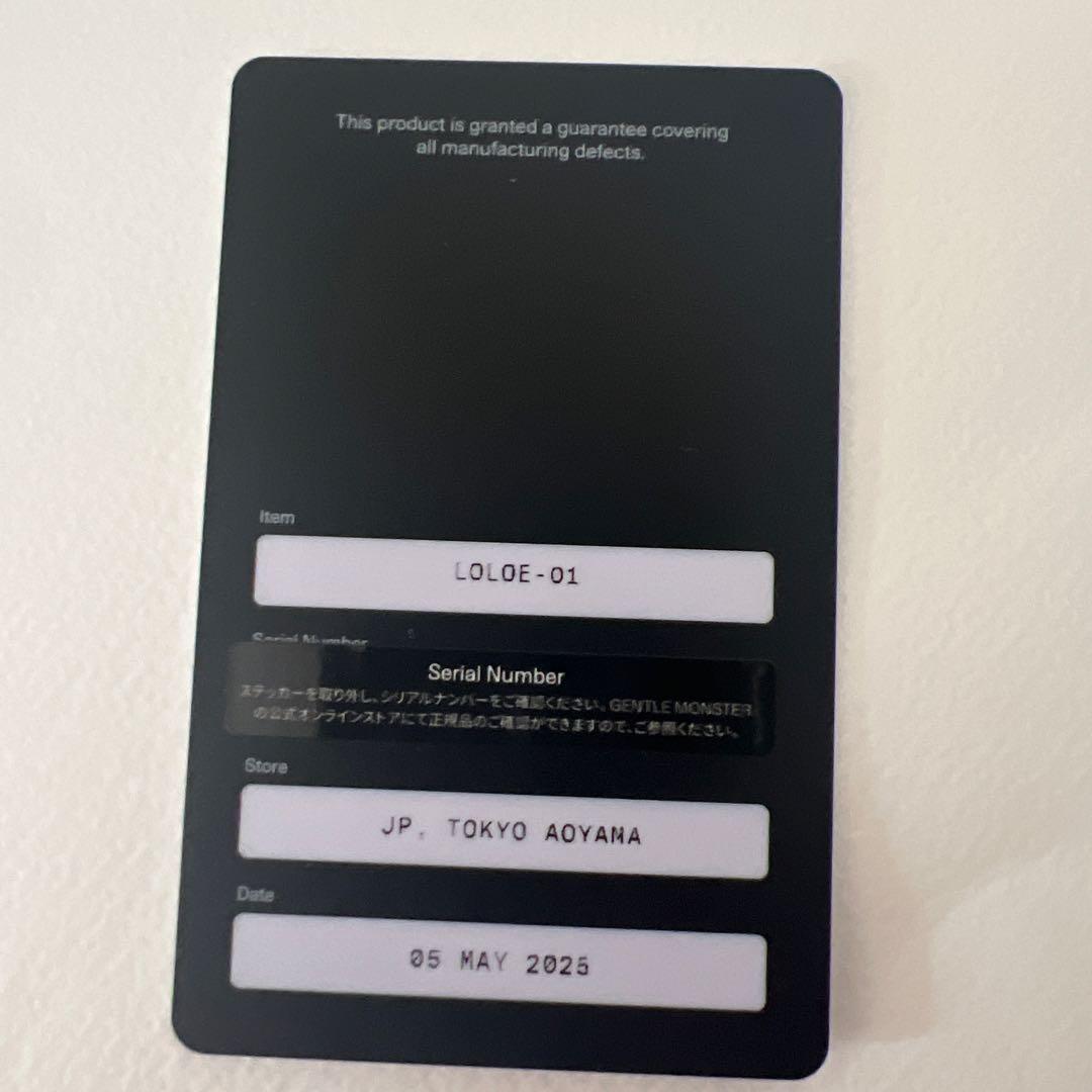 GENTLE MONSTER LOLOE ブラック サングラス 付属品付き