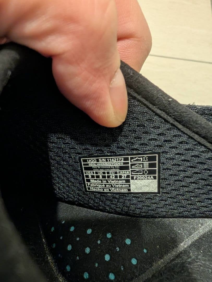 メンズ　UGG ブラック サボ　27cm