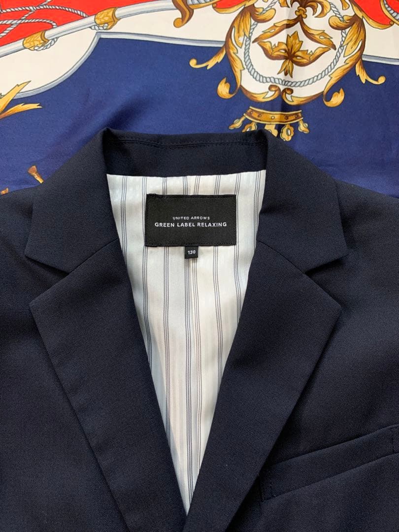 GREEN LABEL RELAXING スーツ130cm＆ネクタイチーフセット