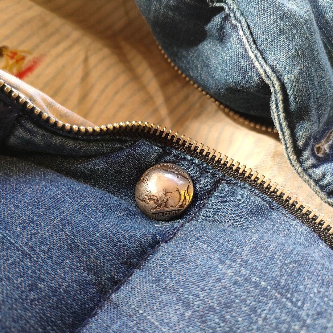 REMI RELIEF×BEAMS レミレリーフ レザー ダウンベスト メンズ