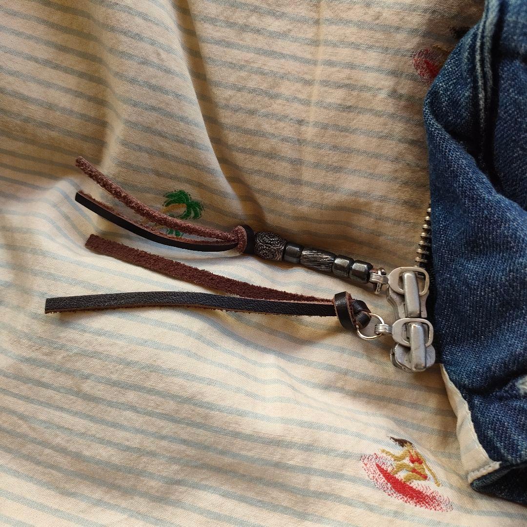 REMI RELIEF×BEAMS レミレリーフ レザー ダウンベスト メンズ