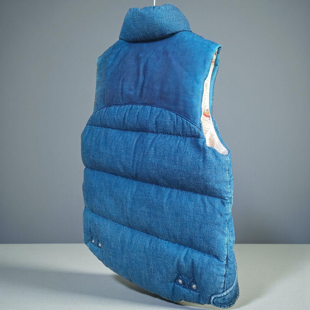 REMI RELIEF×BEAMS レミレリーフ レザー ダウンベスト メンズ