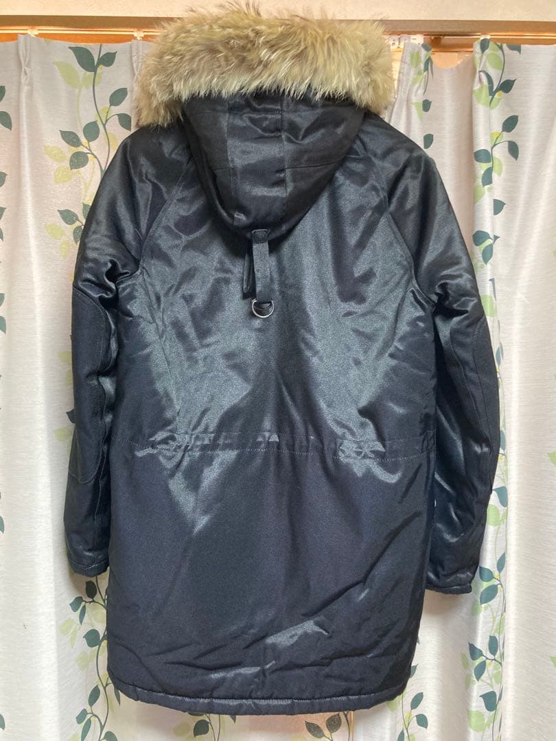 N-3B SPIEWAKミリタリージャケット ファー付き 黒　タイタンクロス