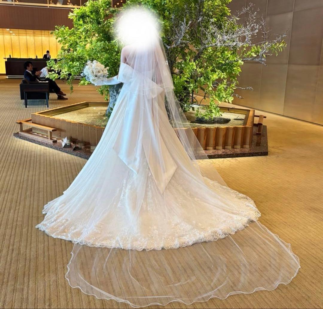 ウェディングベール　ロング　2段　Vieux Paris