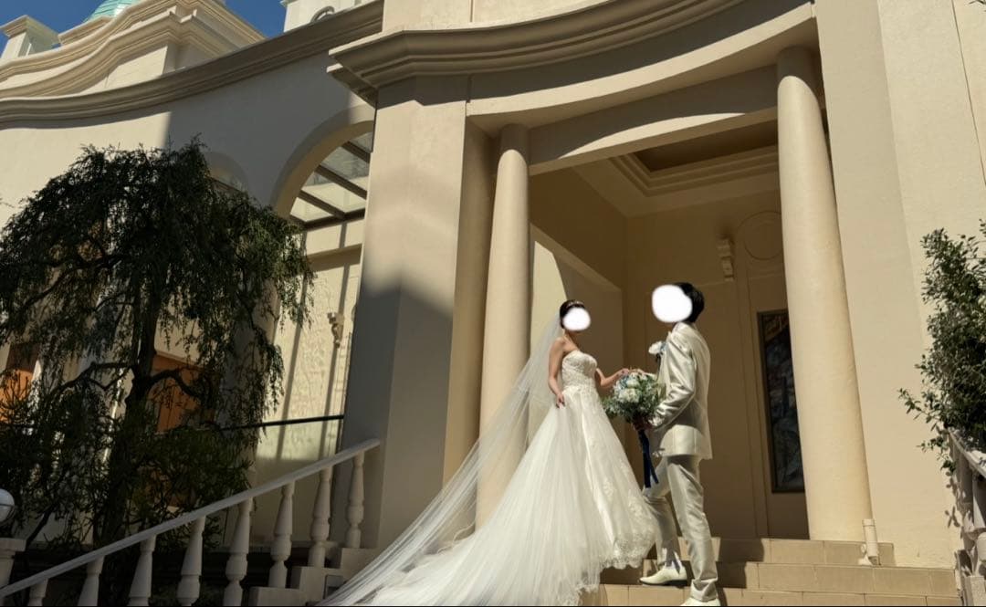 ウェディングベール　ロング　2段　Vieux Paris