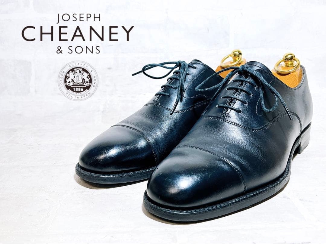 イギリス製【美品】CHEANEY ストレートチップ ビジネスシューズ UK6