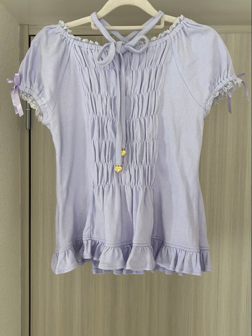 angelic pretty Love meハートカットソー　ラベンダー