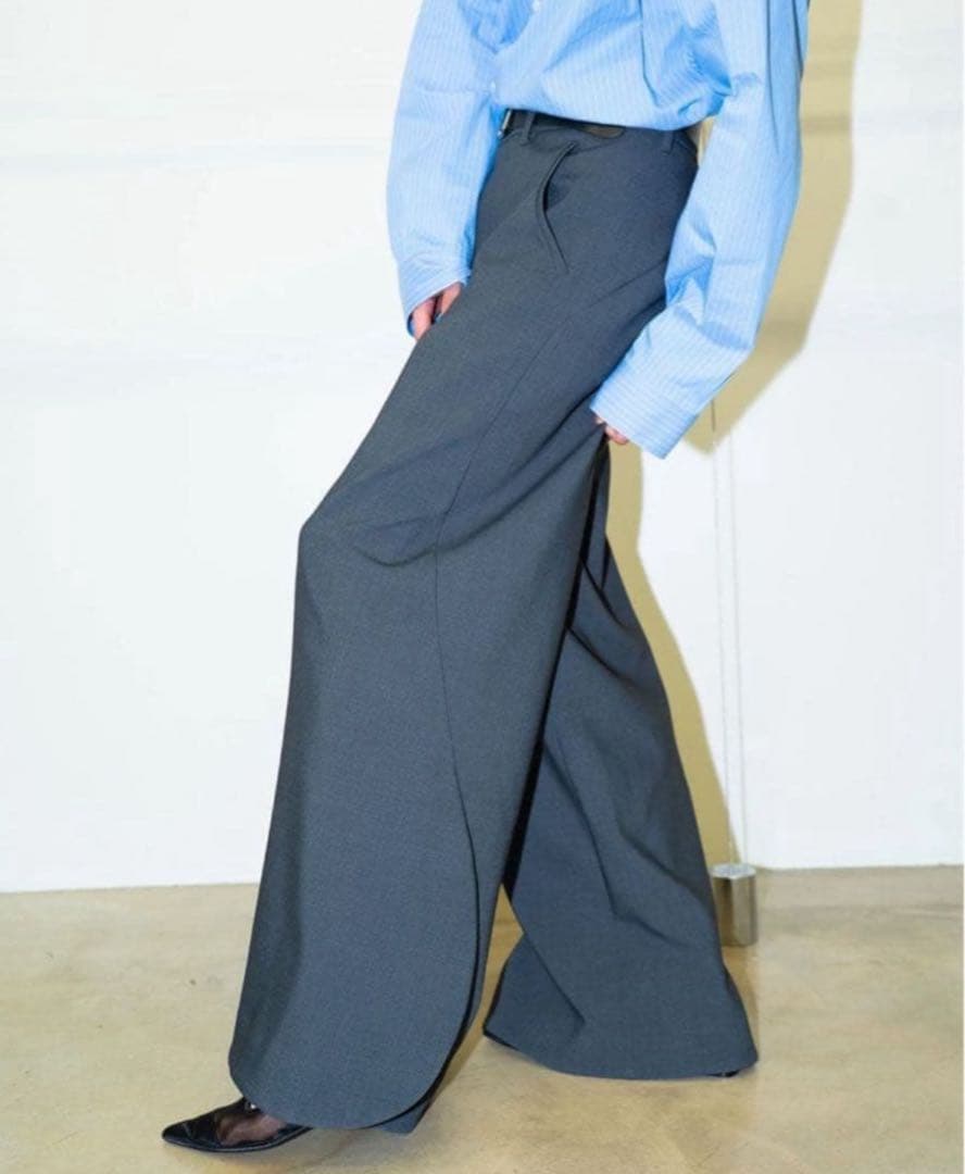 GOATESSENCE side slit wide pants サイズ2