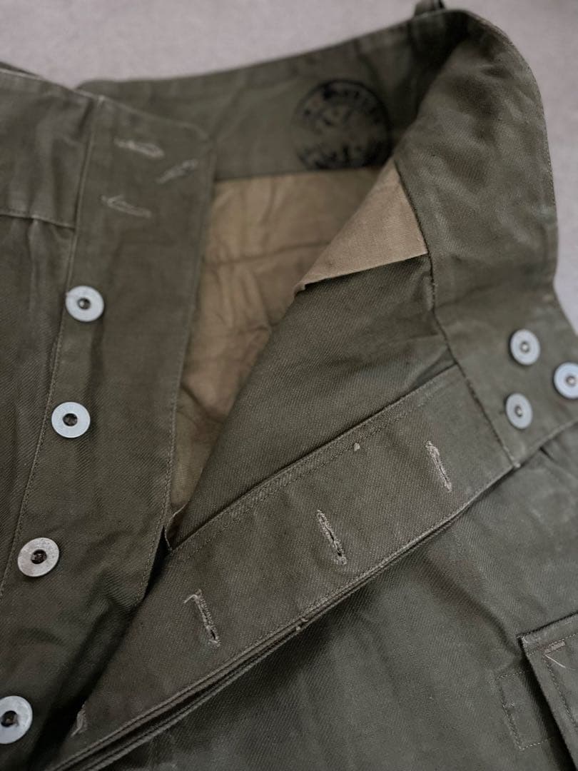 u*0様 フランス軍　ヴィンテージ　M47 パンツ　初期　　3メタルボタン　ユー