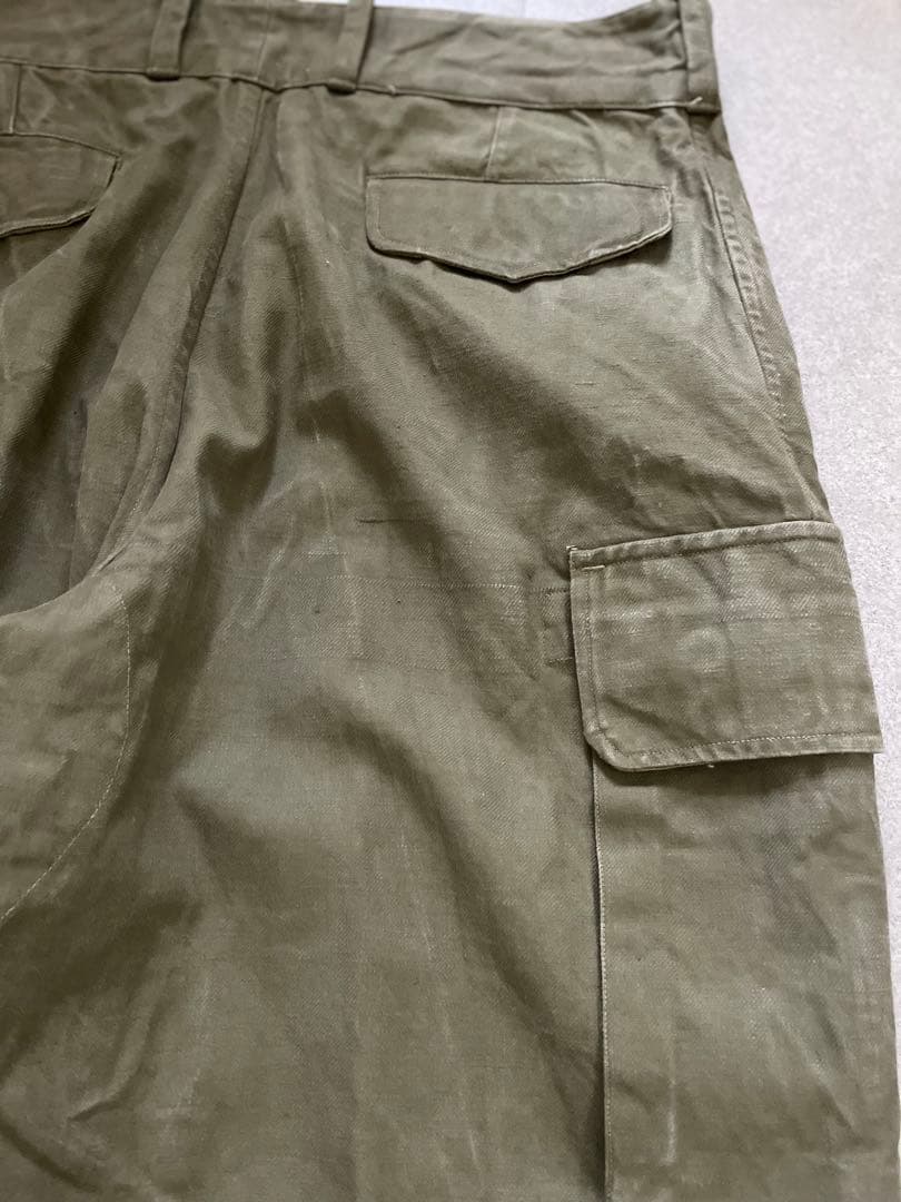 u*0様 フランス軍　ヴィンテージ　M47 パンツ　初期　　3メタルボタン　ユー