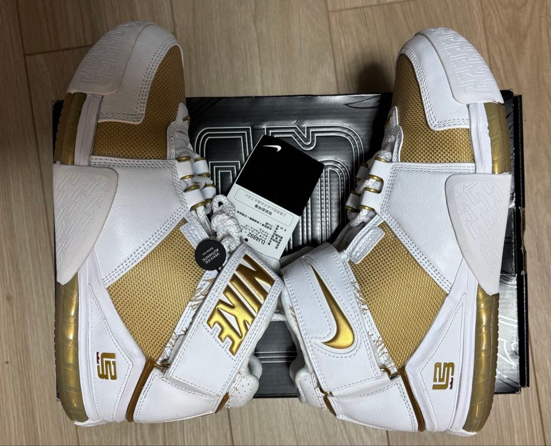 シューズ(男性用) Nike Zoom Lebron James II Gold