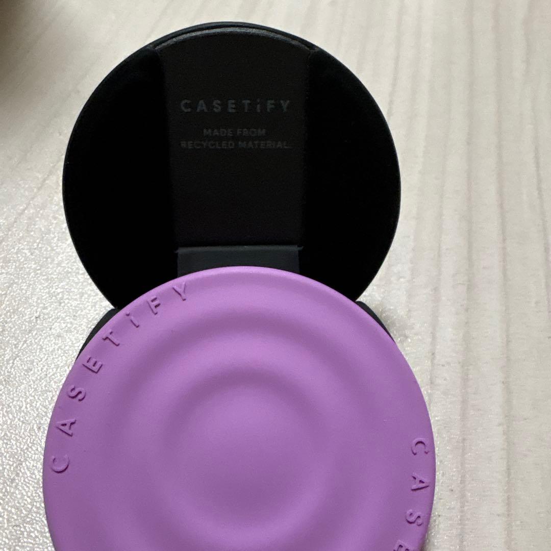 CASETiFY iPhone16 ウェーブシリコン＋グリップスタンド