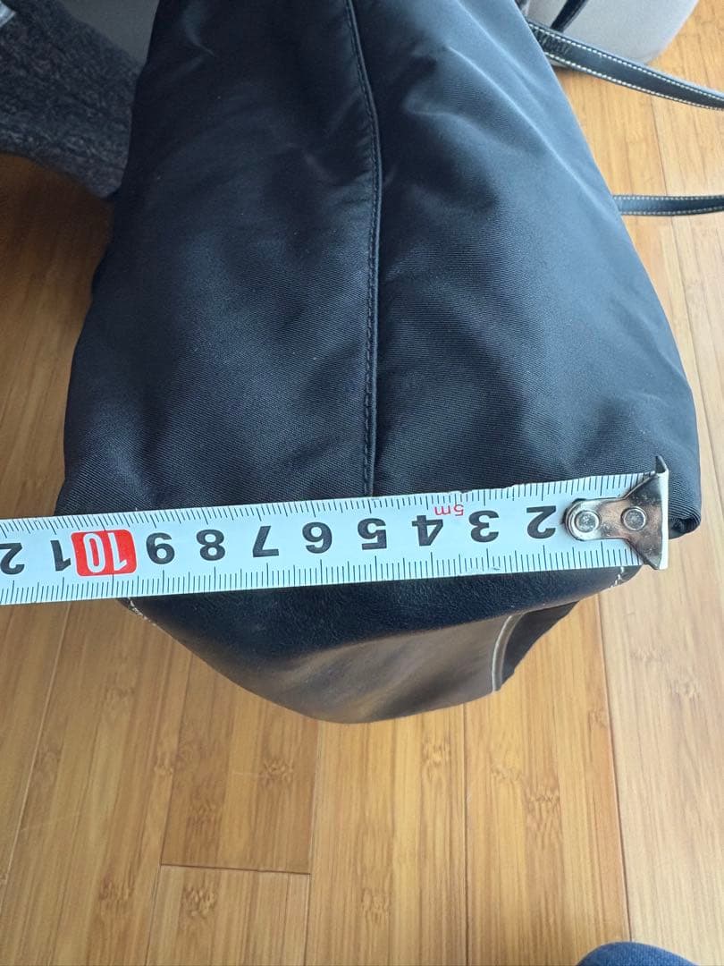 プラダ Prada 黒 ナイロン トートバッグ 約33cm x 23cm