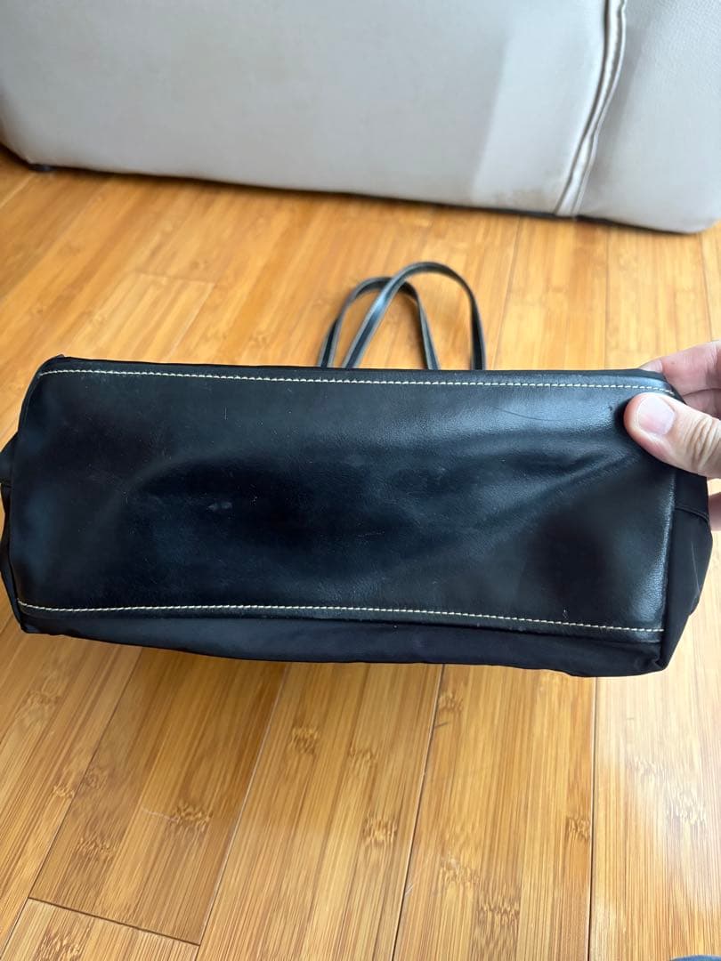 プラダ Prada 黒 ナイロン トートバッグ 約33cm x 23cm