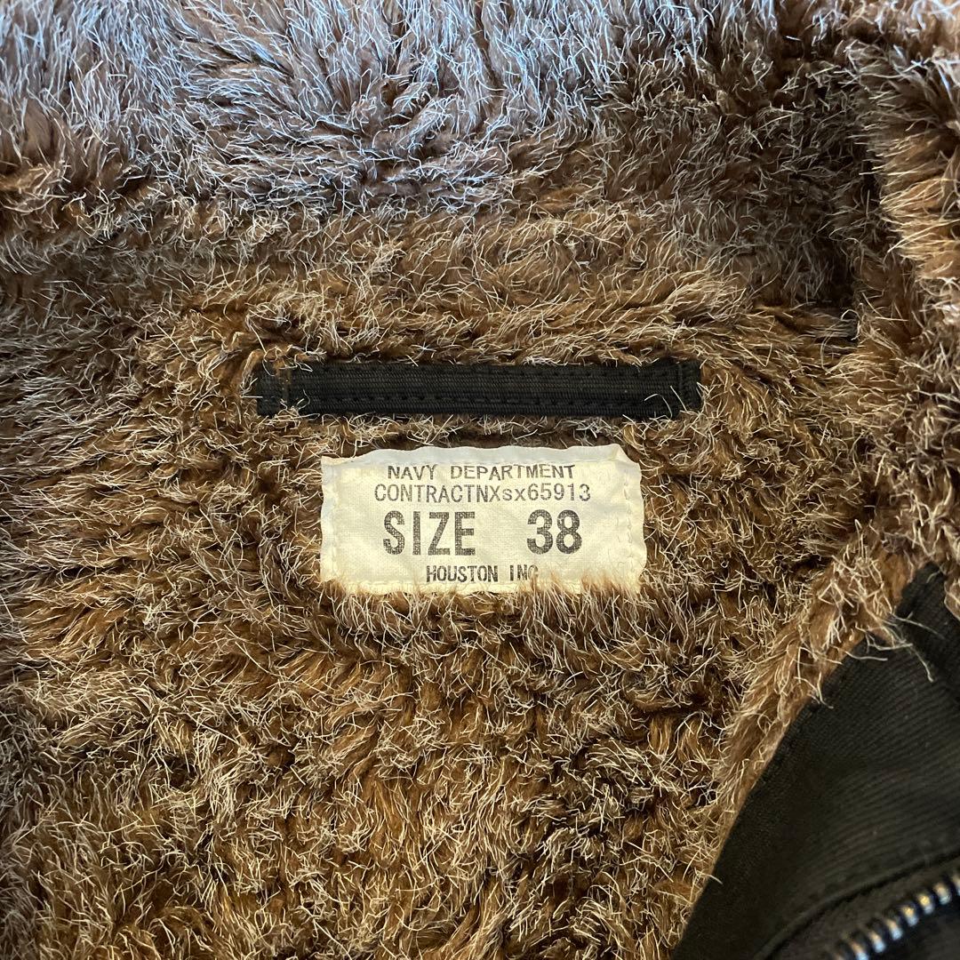 HOUSTON N-1 デッキジャケット 黒 サイズ38