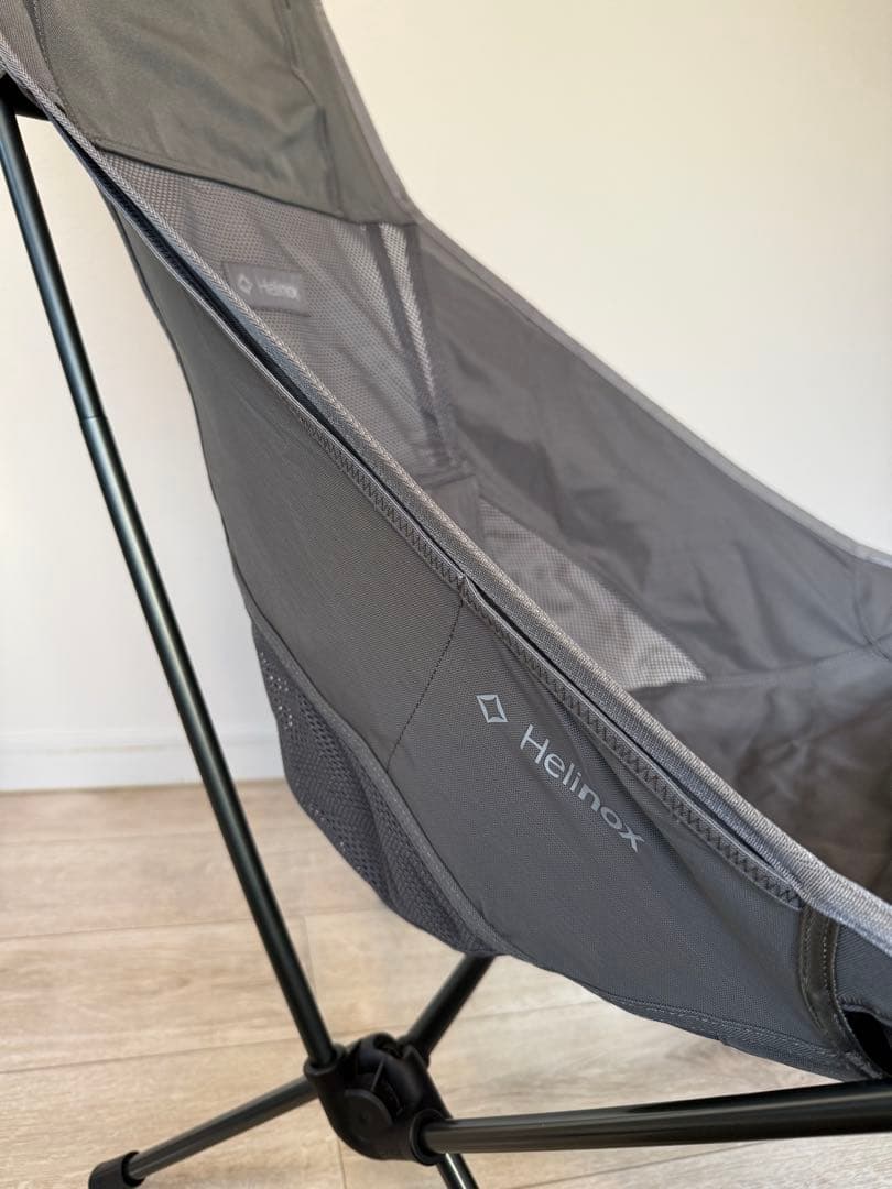 ヘリノックス チェアツー Helinox ハイバック チャコール　脚カバー付き