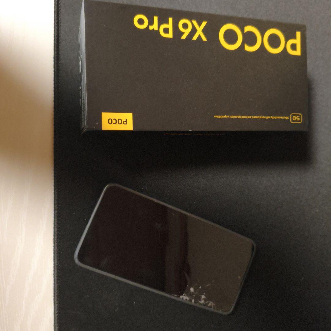Poco X6 Pro 本体　本体反り、画面割れ！