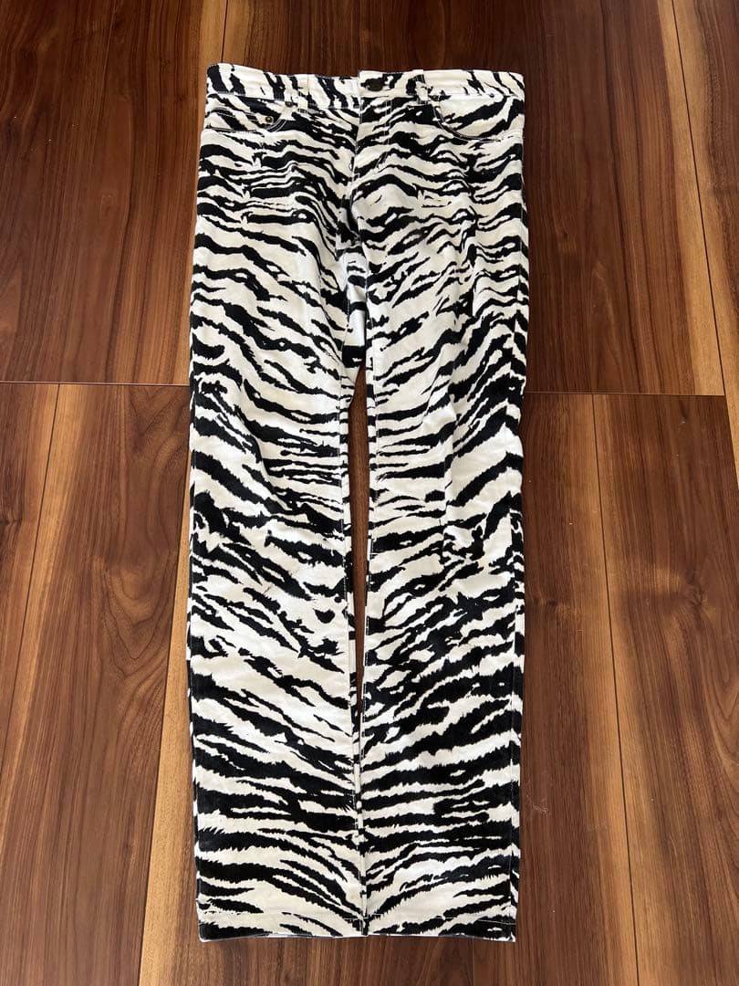 パンツ YSL zebra print ss14 hedi slimane jeans