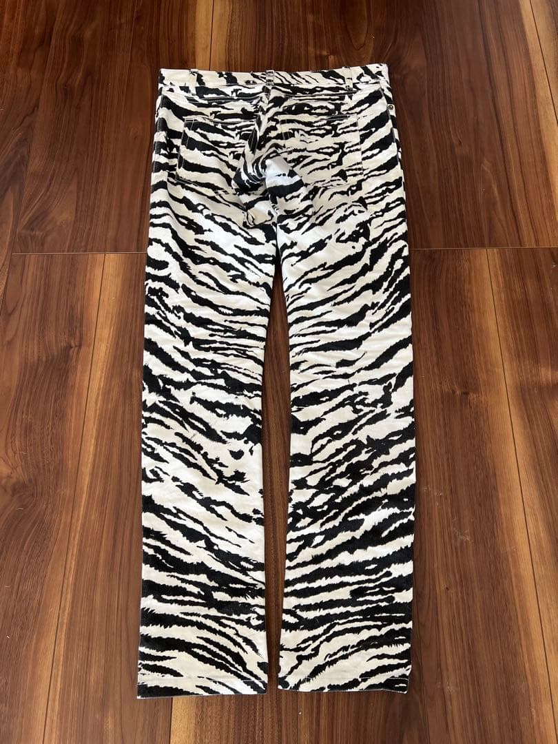 パンツ YSL zebra print ss14 hedi slimane jeans