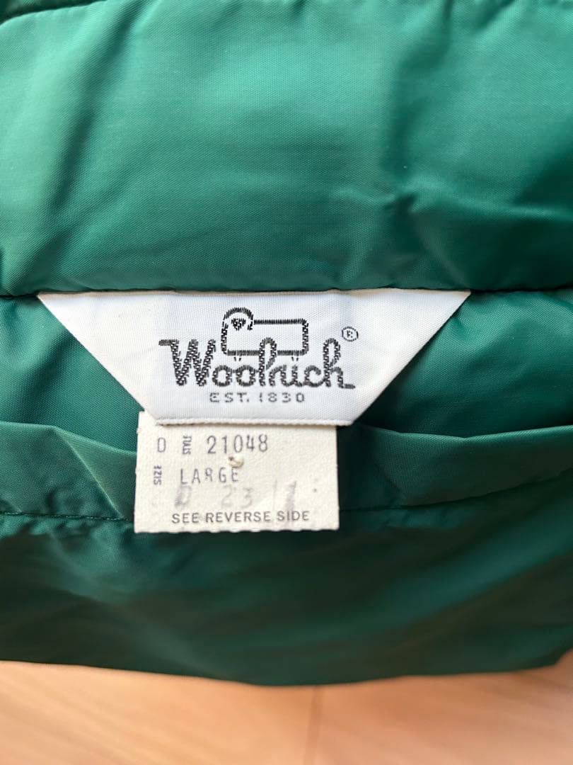 Wool rich リバーシブルダウンベスト