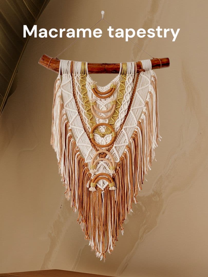 オーダー注文にて☆マクラメタペストリー☆サンセットムーン