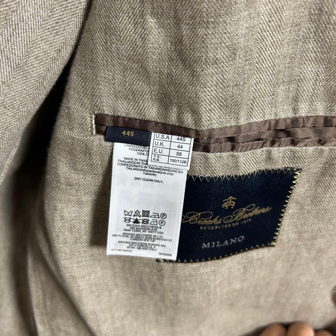 プ*ム様 ブルックスブラザーズ　現行テーラードジャケット リネン100% 44s