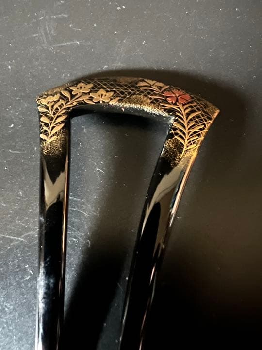 作家物　金彩蒔絵　かんざし　雅　レディースヘアアクセサリー