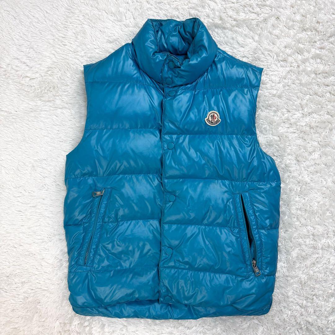 399【希少モデル・カラー】モンクレール ダウンベスト GIDE 水色 サイズ0