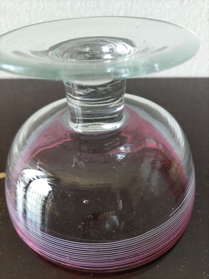 す*れ様 金赤暈し　千段巻氷コップ