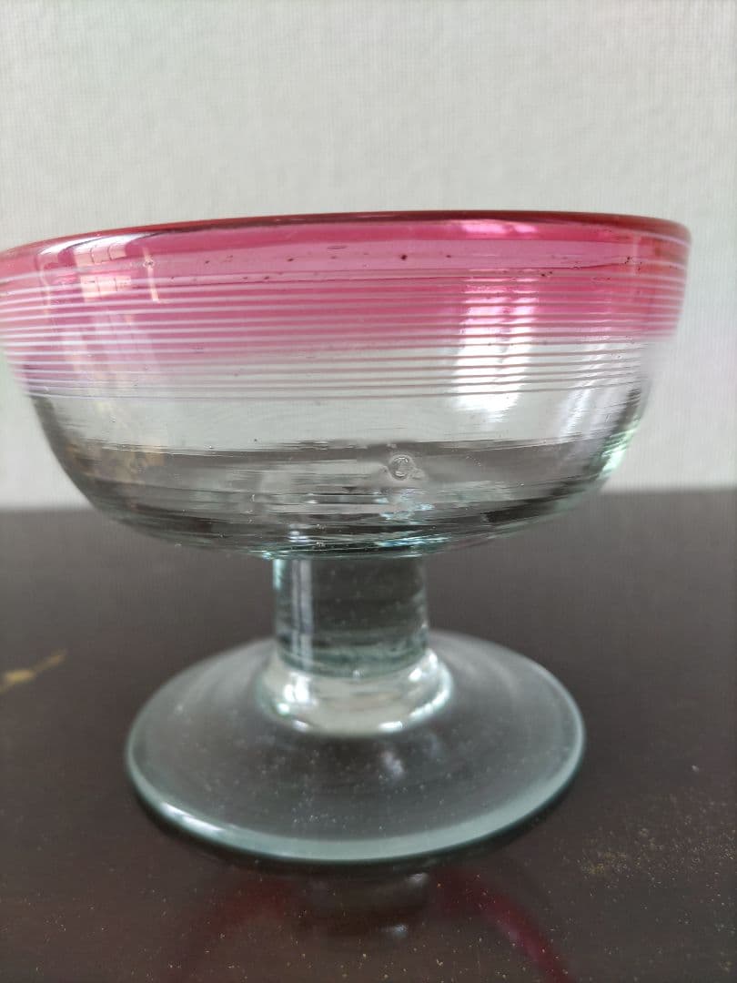 す*れ様 金赤暈し　千段巻氷コップ